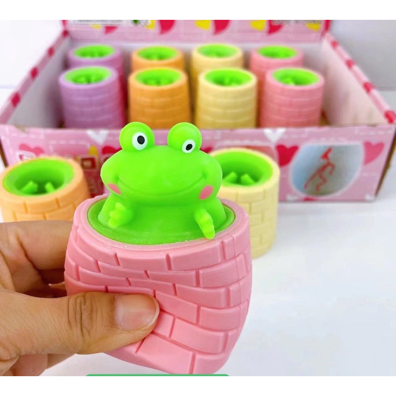 Bóp con ếch xả stress siêu dễ thương cho cả người lớn và trẻ em