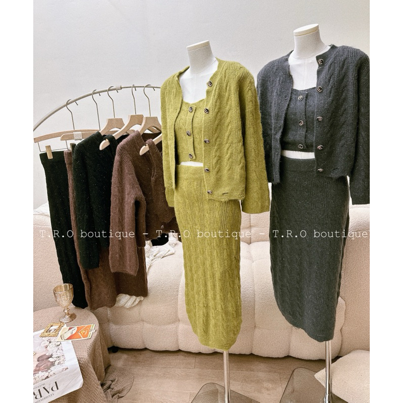 Set len thừng 3ct khuy chữ m QC