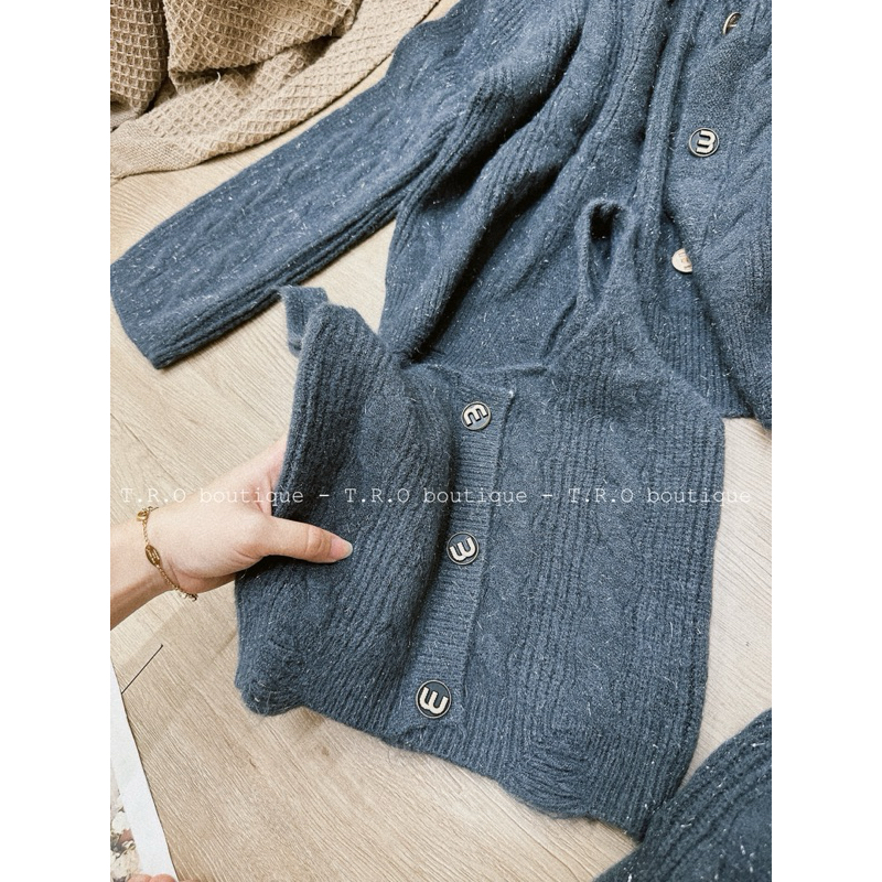 Set len thừng 3ct khuy chữ m QC