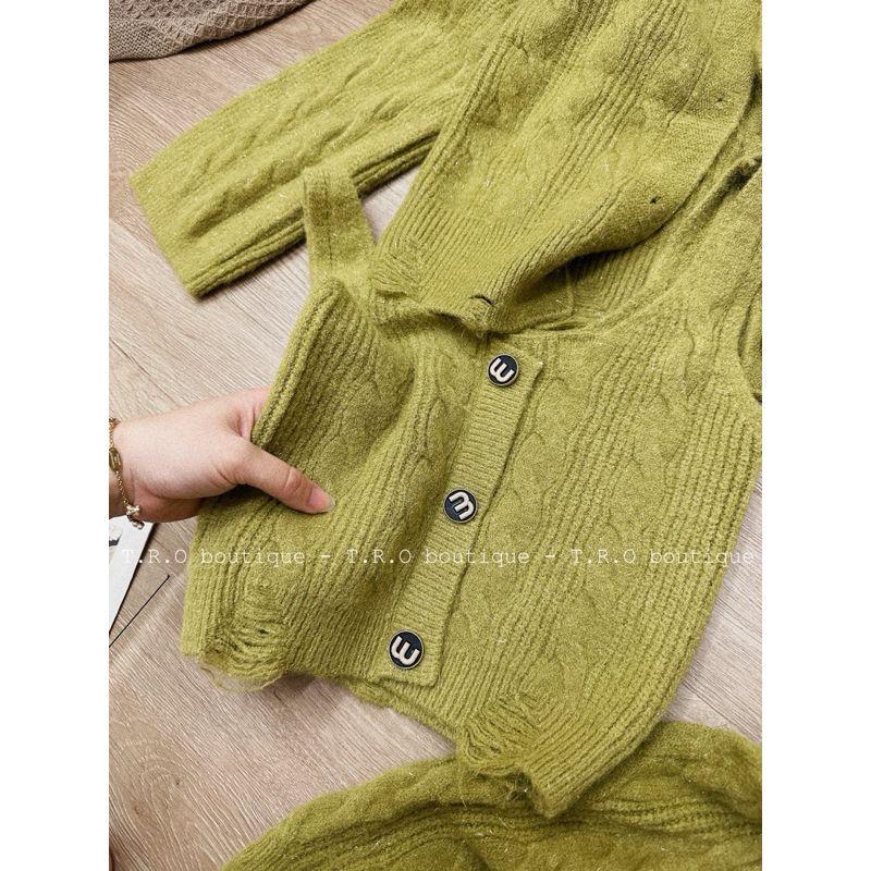 Set len thừng 3ct khuy chữ m QC