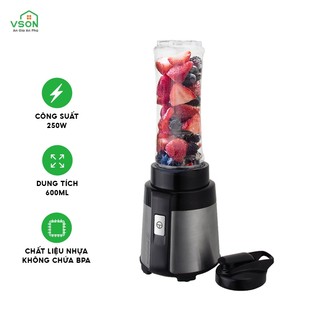 Máy xay sinh tố mini Westinghouse WKBE09GY 600ML công suất 250W Hàng Mỹ