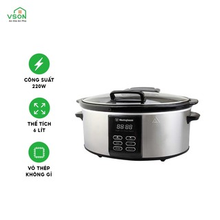 Nồi nấu chậm 6L WestingHouse WKSC65 Công suất 270W Thương hiệu Mỹ