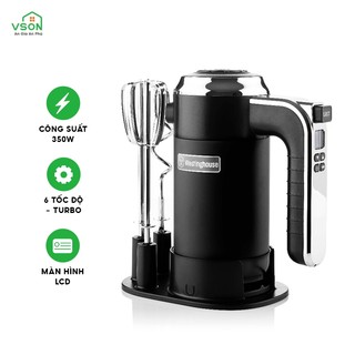 Máy trộn cầm tay WestingHouse WKHM250 phong cách cổ điển Mỹ Công suất 350W - 6 tốc độ chất liệu thép không gỉ