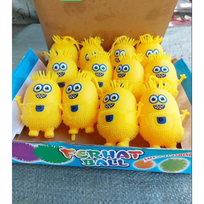 Bóp xả stress silicon nhân vật minion có đèn led