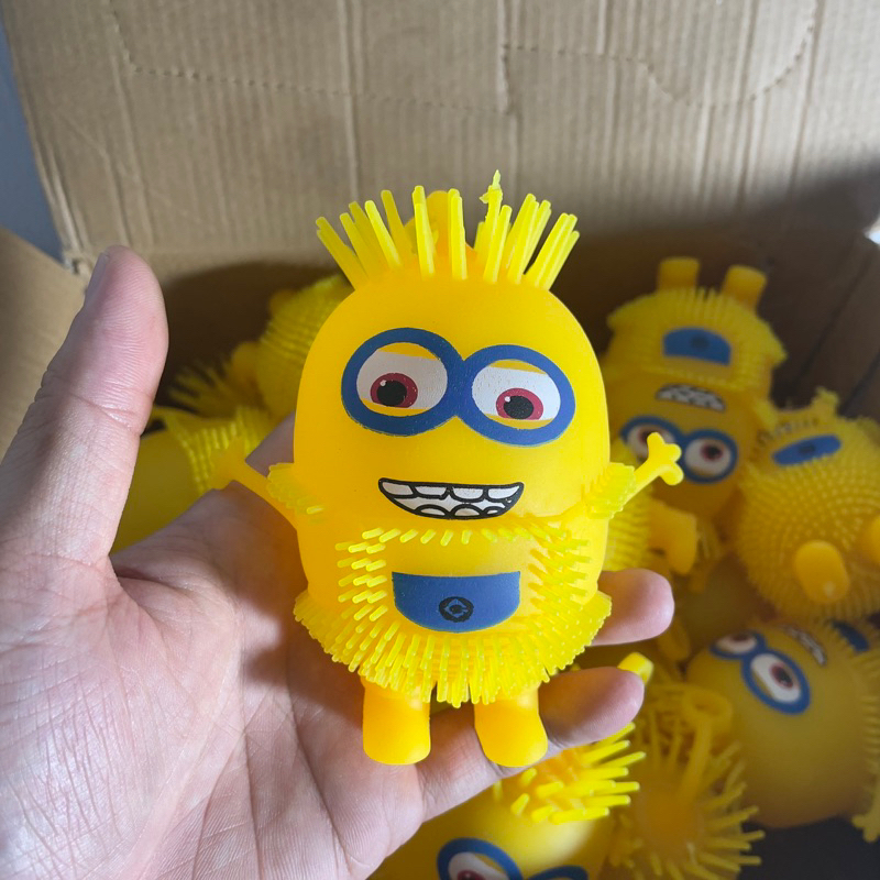 Bóp xả stress silicon nhân vật minion có đèn led