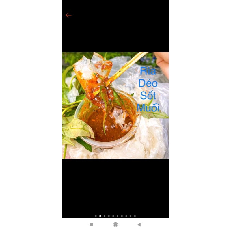 Bánh tráng rìa sốt muối tắc