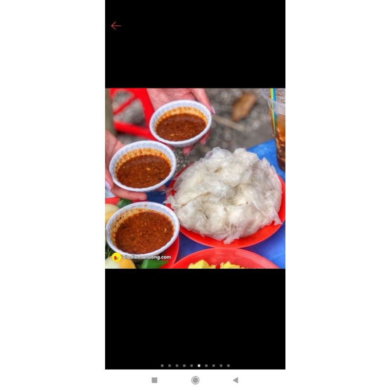 Bánh tráng rìa sốt muối tắc