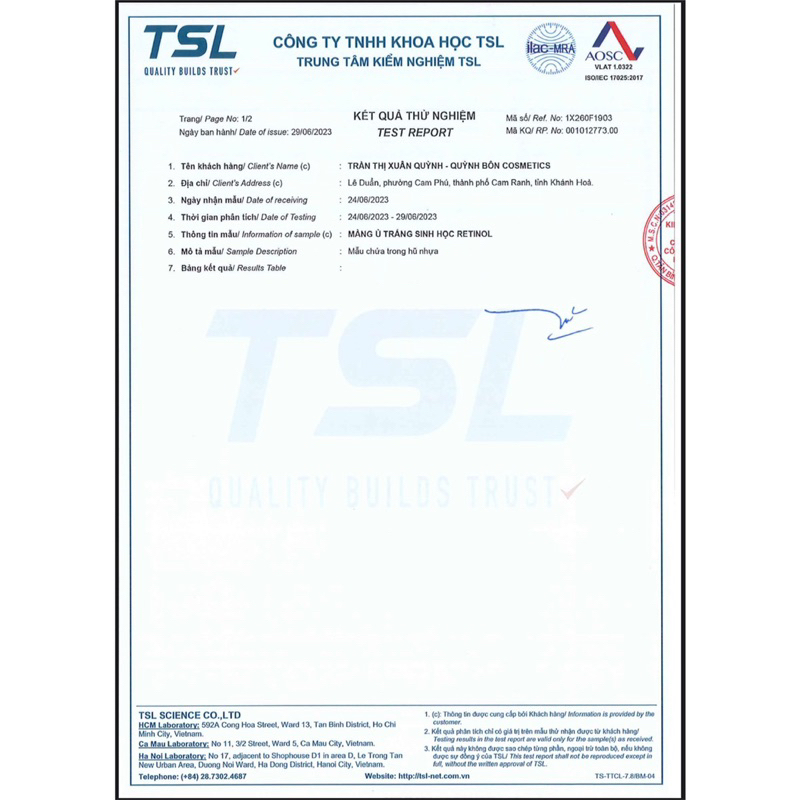 MÀNG Ủ TRẮNG SINH HỌC RETINOL - IN SHOWER TONE UP MILK