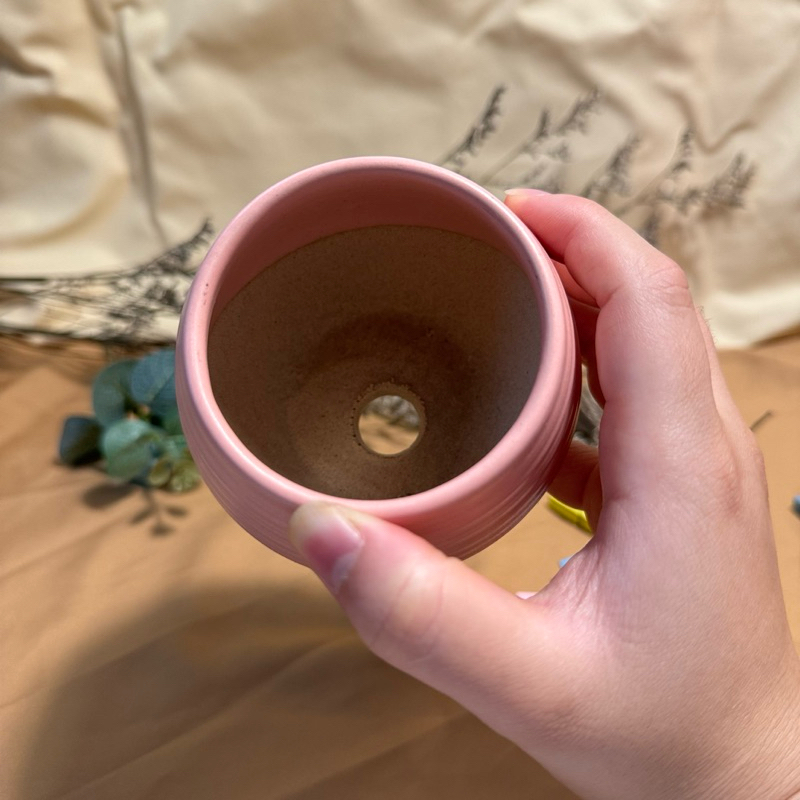 Chậu gốm Bát Tràng mini - Chậu trồng cây cảnh và sen đá 8x8x8 cm