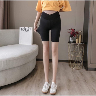 Quần lửng cạp chéo dành cho bà bầu giúp vóc dáng bà bầu trở nên thon gọn,