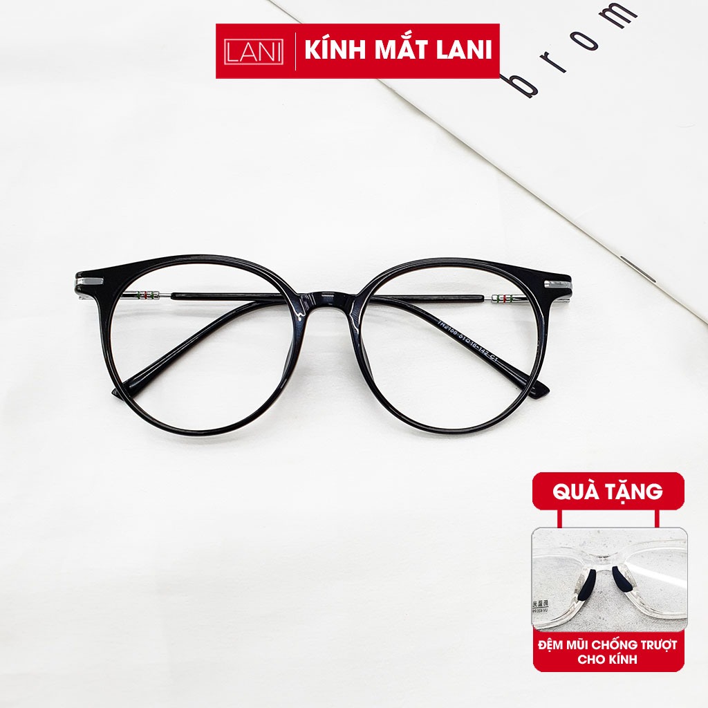 Gọng kính cận nam nữ LANI dáng bầu vintage 2158 - Lắp mắt cận có độ theo yêu cầu