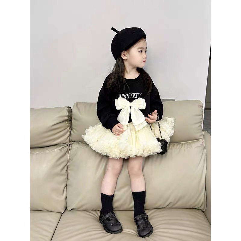 Set áo nơ pretty bé gái