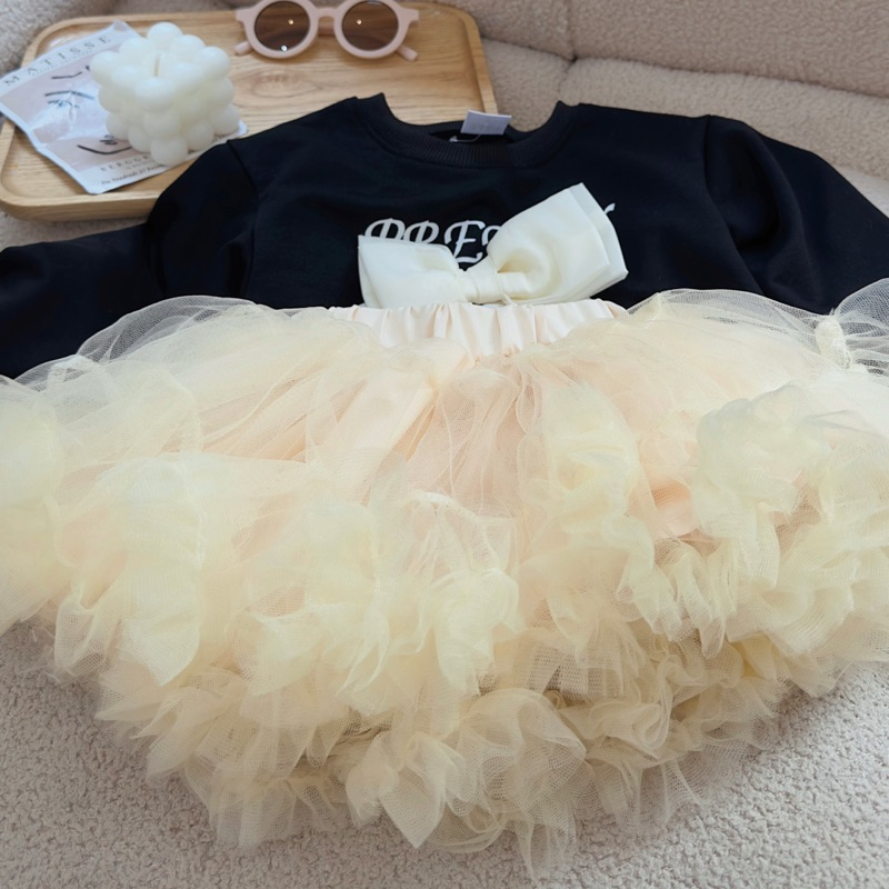 Set áo nơ pretty bé gái