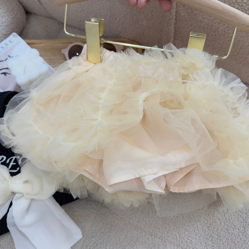 Set áo nơ pretty bé gái