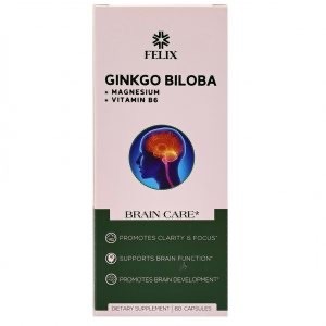 Felix gingko biloba magne vitamin b6 giúp tăng cường tuần hoàn não hộp 60v