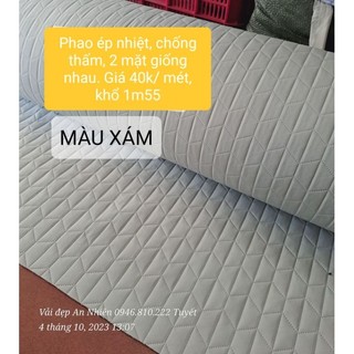 Phao gió giad 150k/ 5 mét, khổ 1m55. màu xám
