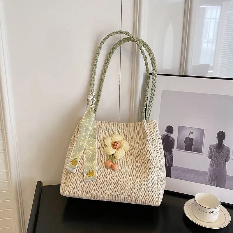 M53_Túi Cói Tự Thêu Hoạ Tiết DIY Handamde