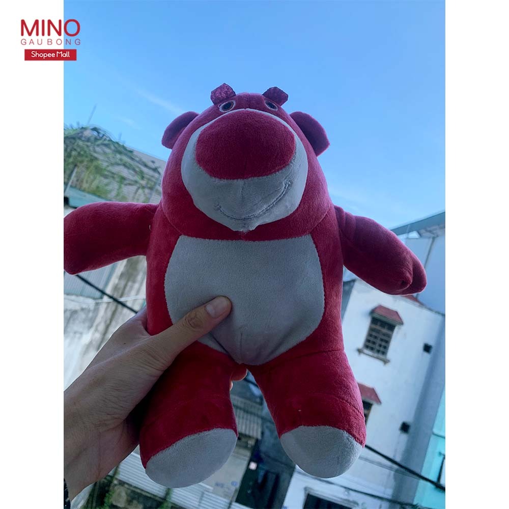 Gấu Bông Gấu Dâu Lotso Ngồi 20-25cm Cute Dễ Thương MINO STORE TH219