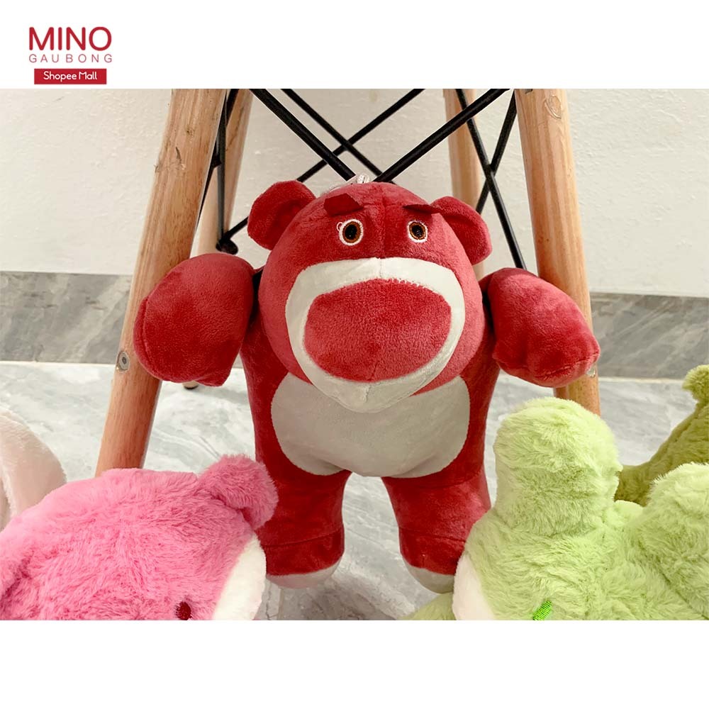 Gấu Bông Gấu Dâu Lotso Ngồi 20-25cm Cute Dễ Thương MINO STORE TH219