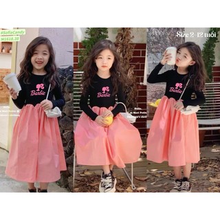 Váy thô cam áo cotton cao cấp siêu xinh