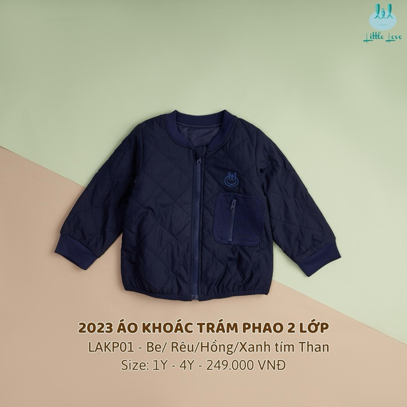 Áo khoác gió trần bông Little love siêu nhẹ