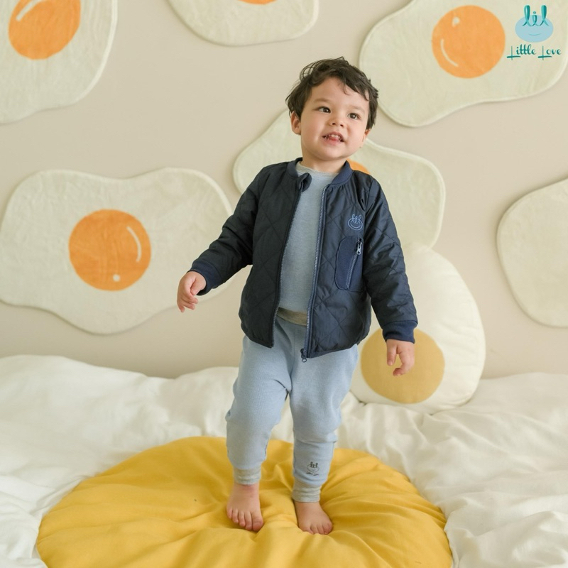 Áo khoác gió trần bông Little love siêu nhẹ