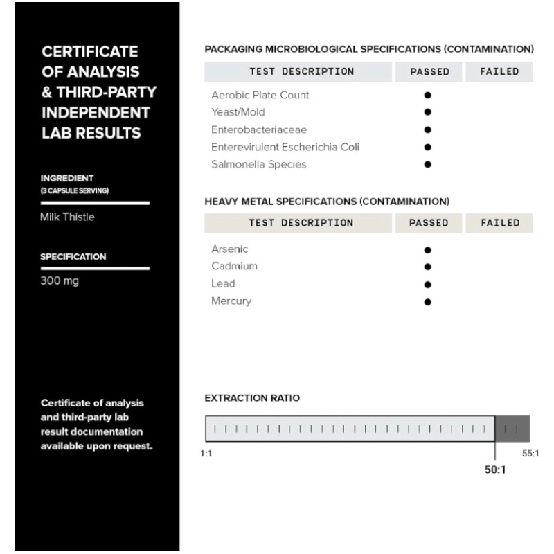 Viên chay giải độc gan, bổ gan liều cao 50x Toniiq Ease with DHM 120v USA