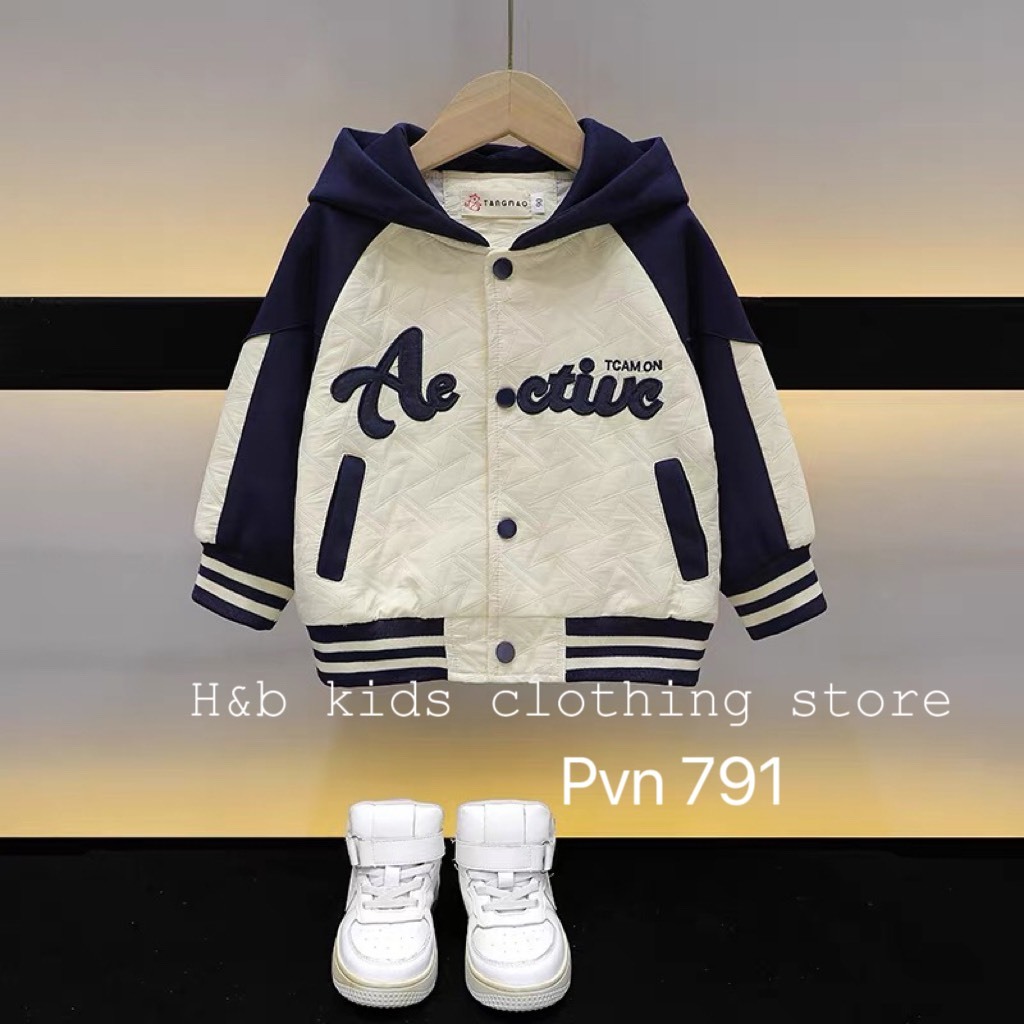 Áo khoác bé trai , Áo xốp chần Aective vải QC sành điệu cho bé trai 10-30kg
