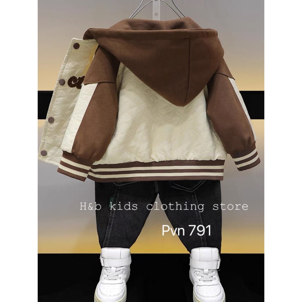 Áo khoác bé trai , Áo xốp chần Aective vải QC sành điệu cho bé trai 10-30kg
