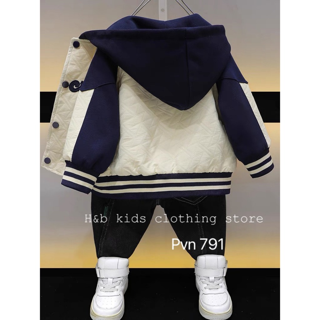 Áo khoác bé trai , Áo xốp chần Aective vải QC sành điệu cho bé trai 10-30kg