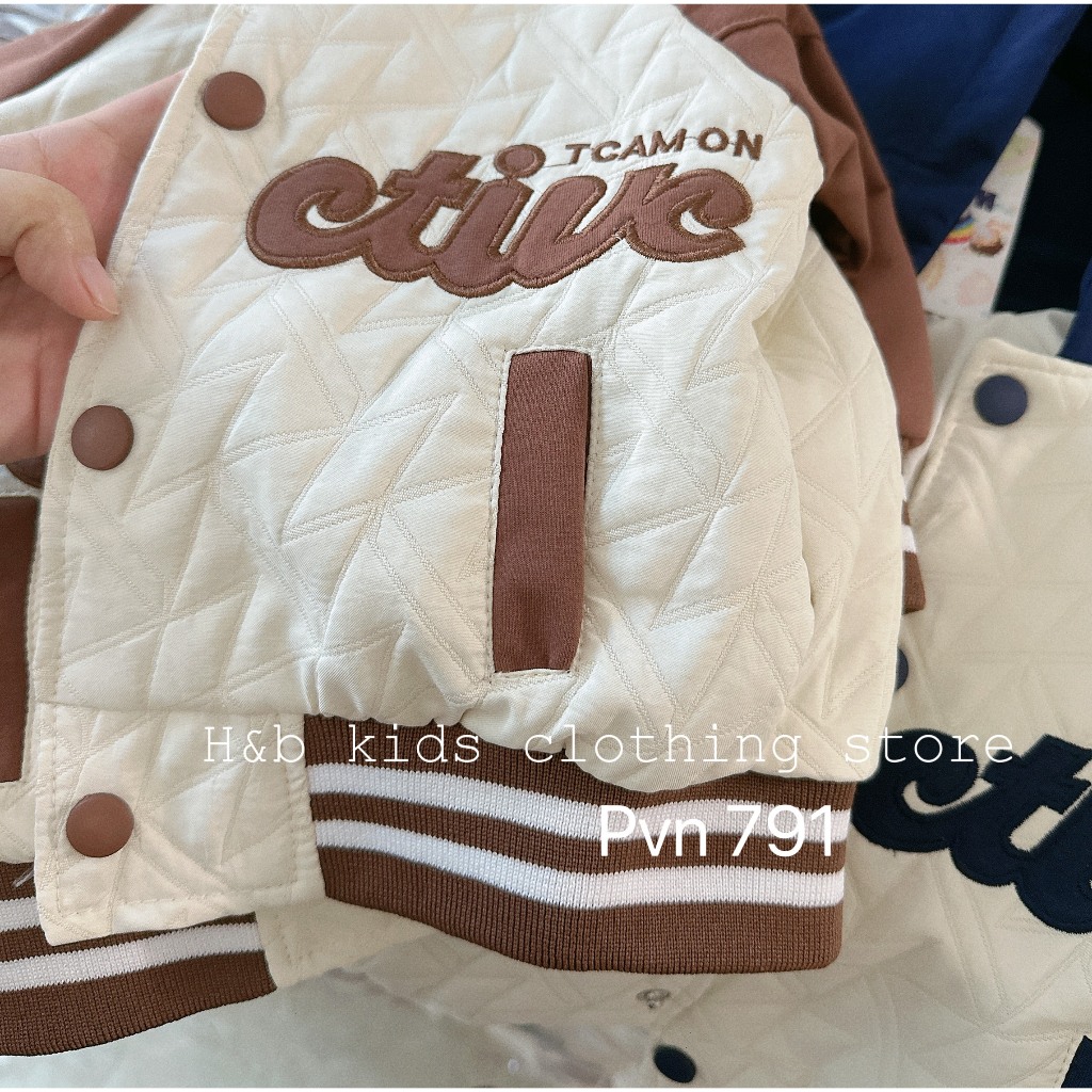Áo khoác bé trai , Áo xốp chần Aective vải QC sành điệu cho bé trai 10-30kg