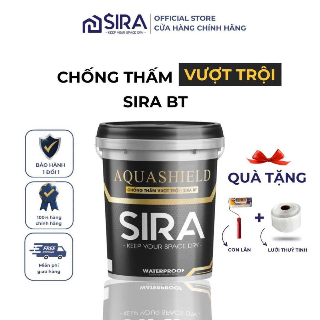 Chống Thấm Bể Cá Sira BT 5L - Sơn Chống Thấm Hồ Cá, Chống Thấm Tường, Mái Nhà, Thùng Xốp Chống, Sân Thượng