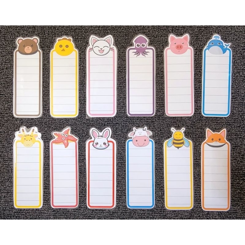 Thẻ từ cá nhân hình thú ngộ nghĩnh - In giấy bìa  trắng, eplatic, nam châm lá.