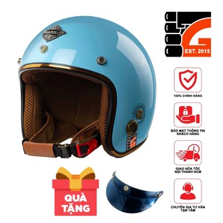 Nón 3/4 Napoli SH RUBY N099 Xanh Dương mẫu 2023