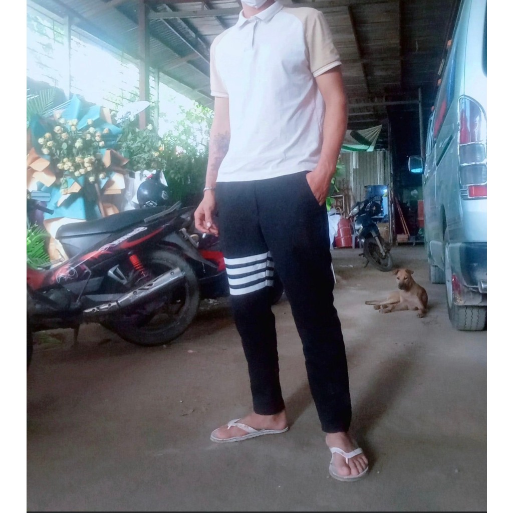 Quần thom 4 vạch trắng cho nam