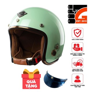 Mũ bảo hiểm 3/4 đầu NAPOLI SH Ruby xanh ngọc - Hàng Chính hãng