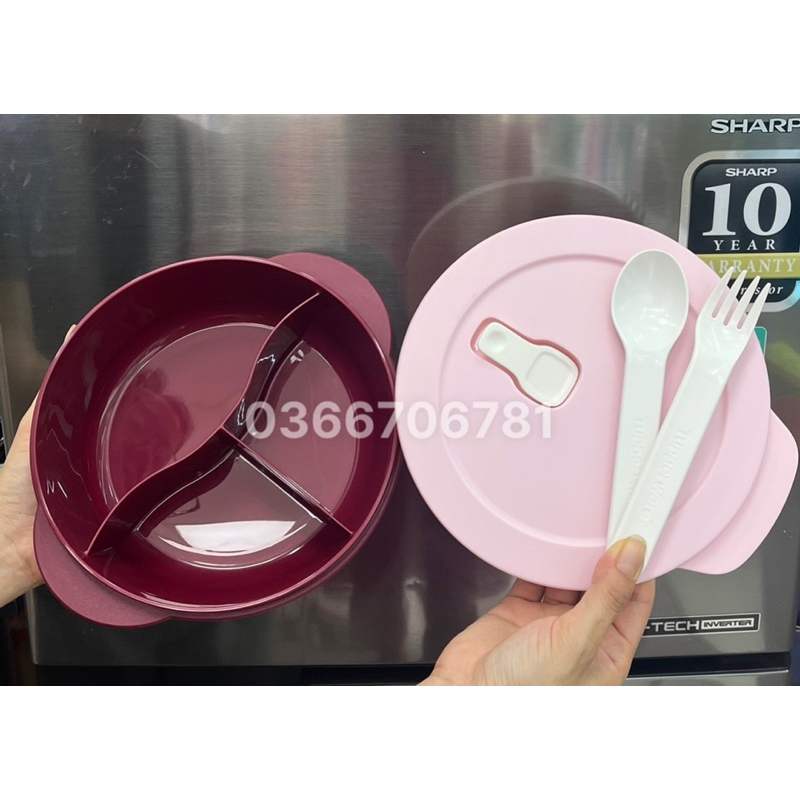 Bộ hộp cơm lò vi sóng tròn Tupperware