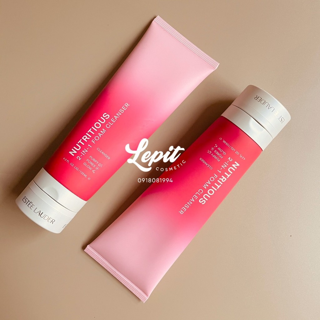 Sữa Rửa Mặt Tạo Bọt 2 trong 1 Dịu Nhẹ và Thanh Lọc Sâu Estee Lauder Nutritious 2-in-1 Foam Cleanser 125ml