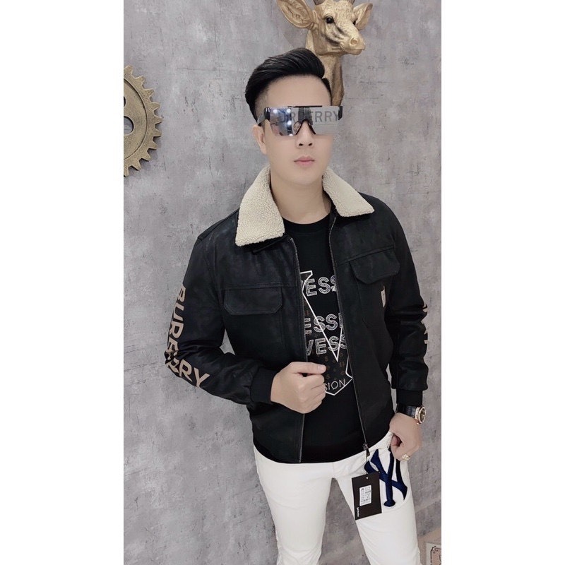 Áo khoác da cho nam,,hàng quảng châu cao cấp
