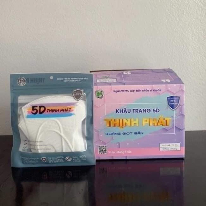 Khẩu trang 5d hộp 100 cái