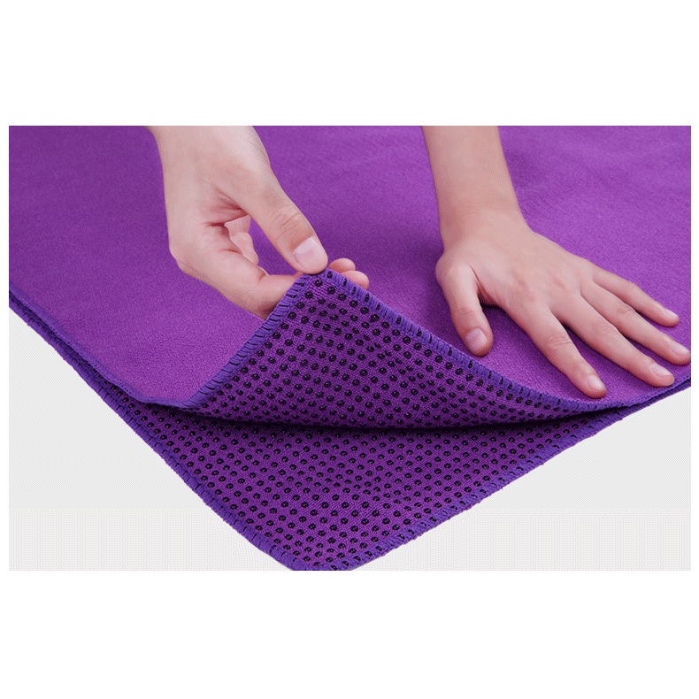 Khăn Trải Thảm Yoga Chống Trượt ANFIT Hạt Silicon Cao Cấp Thấm Hút Mồ Hôi