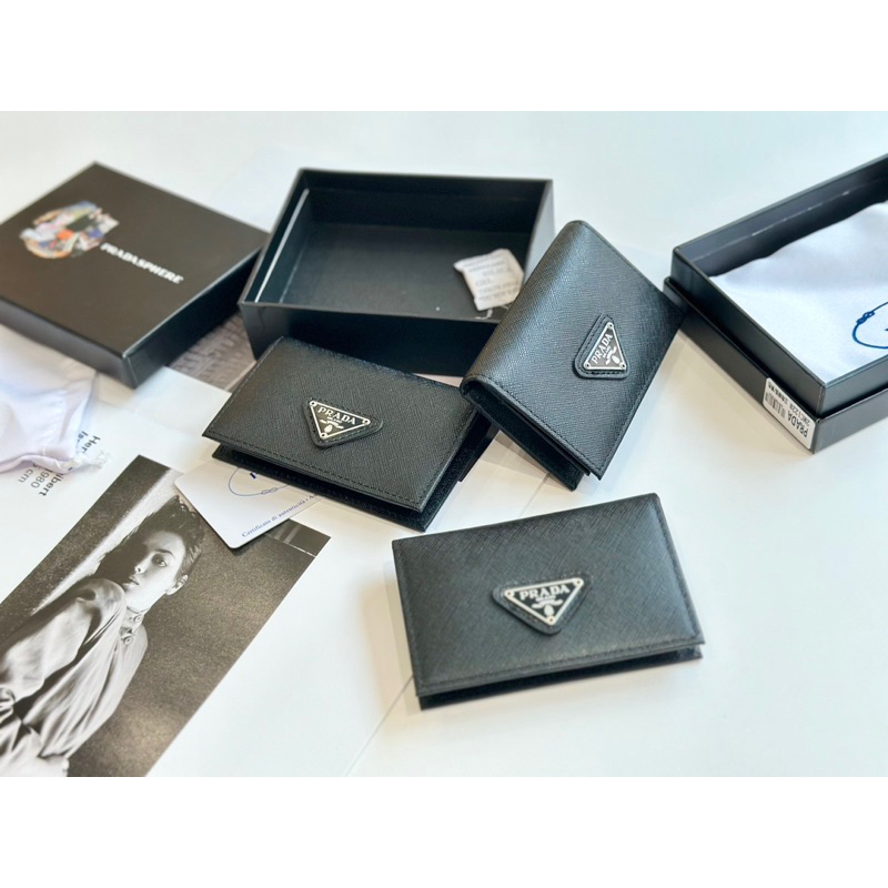 Ví Pra.da Saffiano spsl size 1Ocm da xước fullbox