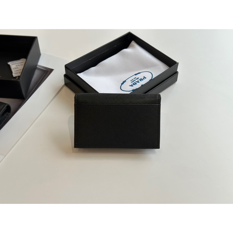 Ví Pra.da Saffiano spsl size 1Ocm da xước fullbox