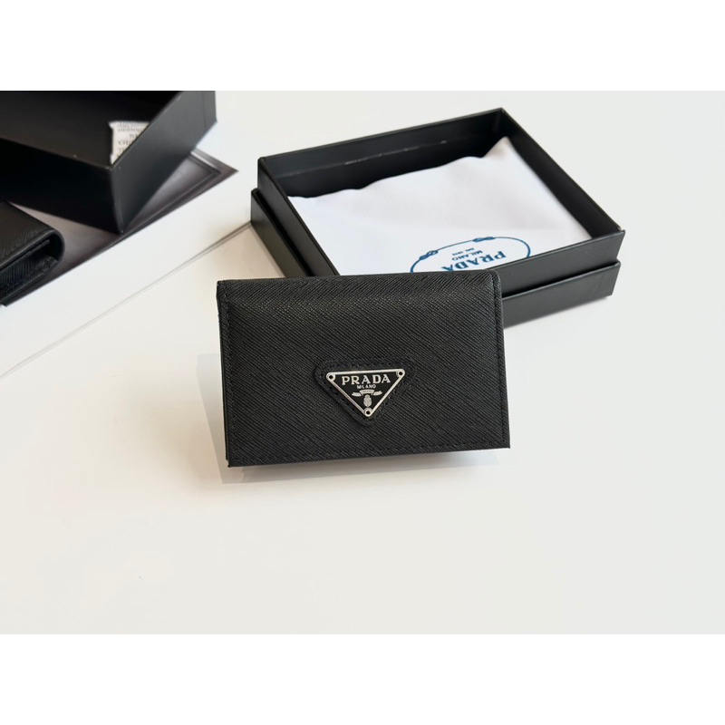 Ví Pra.da Saffiano spsl size 1Ocm da xước fullbox