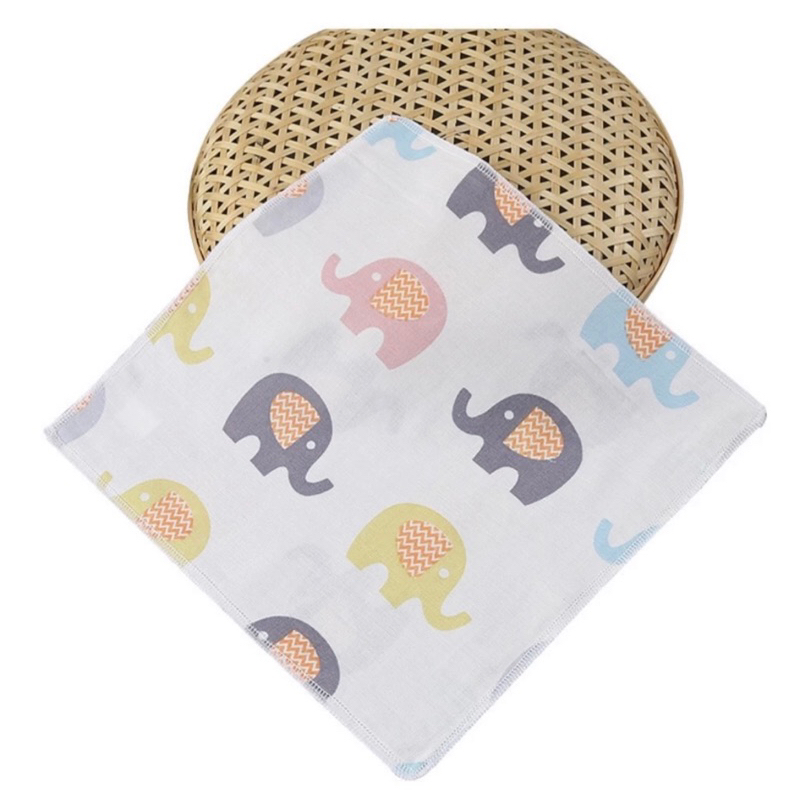 Khăn xô nhăn 6 lớp 100% cotton siêu mềm, khăn rửa mặt cho bé hàng xuất khẩu