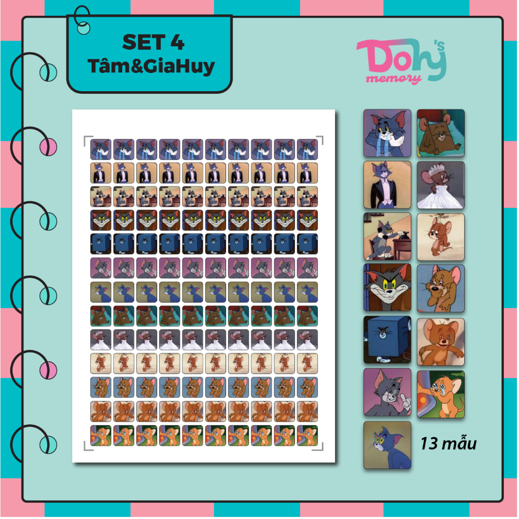 Set 130 sticker/hình dán meme, hài hước cho giáo viên, học sinh, sinh viên - Thiết kế theo yêu cầu - Dohy Memory