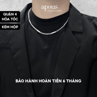 DC066 - Dây chuyền Choker nam nữ chuỗi Basic - Thép Titan - Phụ kiện trang sức Unisex Apous