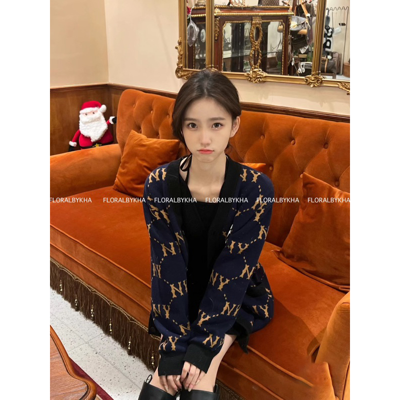 Áo len cardigan MLB New York Yankees/Boston chuẩn auth tuồn