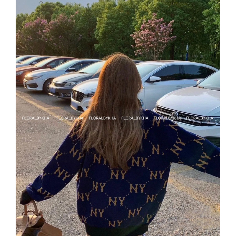 Áo len cardigan MLB New York Yankees/Boston chuẩn auth tuồn