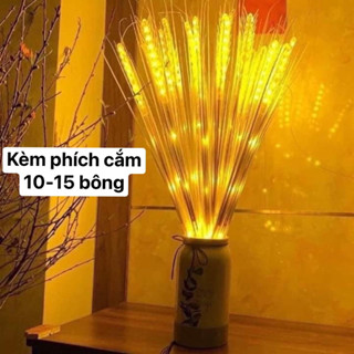 Đèn Led Bông Lúa , Đèn Led trang trí, Set 10, 15 bông Trang Trí, Bông lúa Vàng, Trang Trí Ban Thờ Phòng Khách